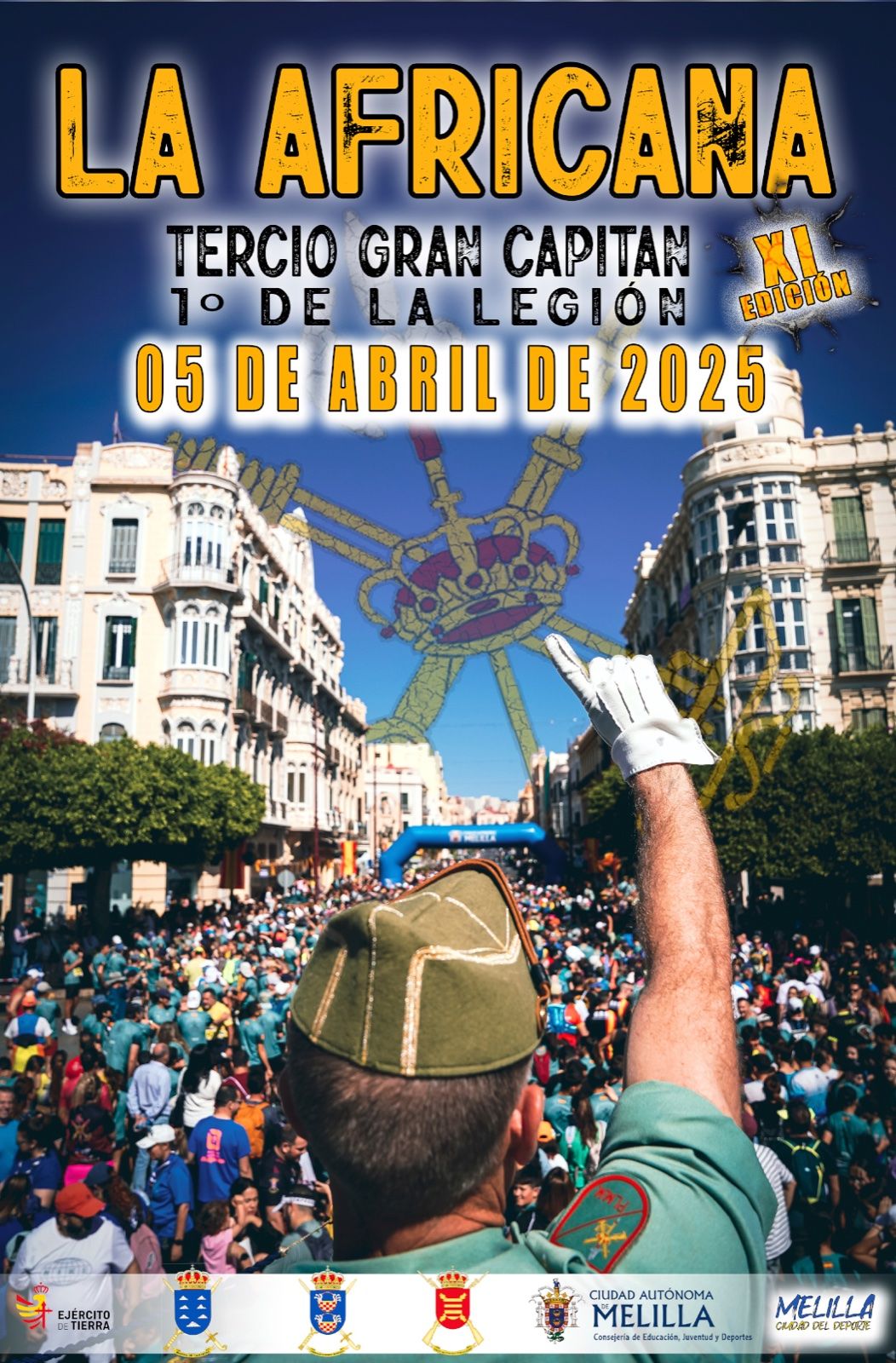 Cartel de La Africana, XI edición del Tercio Gran Capitán 1º de La Legión, 5 de abril de 2025